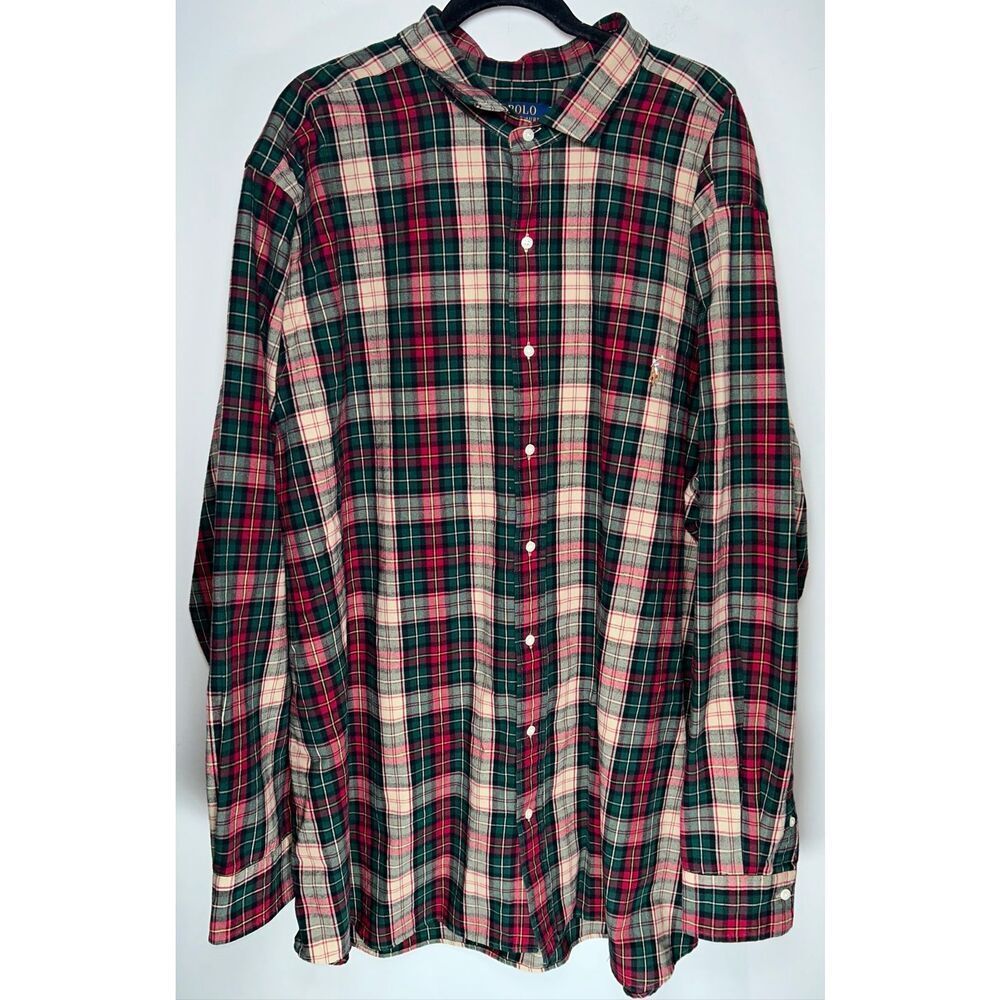 Polo Ralph Lauren plaid button down shirt size 4XLT